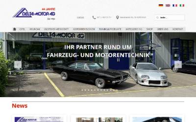 Website preview for Delta Motor AG