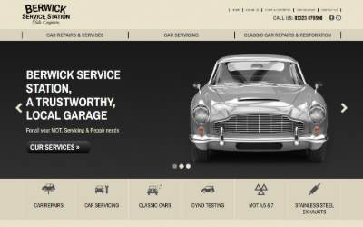 Website preview for Berwick Service Station Ltd