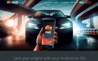 Top of the website for MHD Tuning