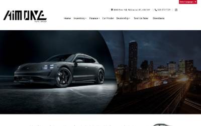 Top of the website for A&R Automotive Design
