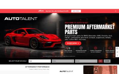 Top of the website for AutoTalent