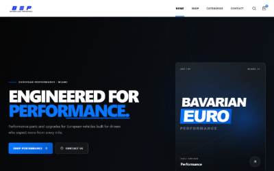Top of the website for Bavarian Euro Performance