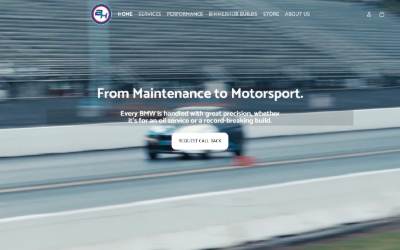 Top of the website for Bimmer Hub of Westfield