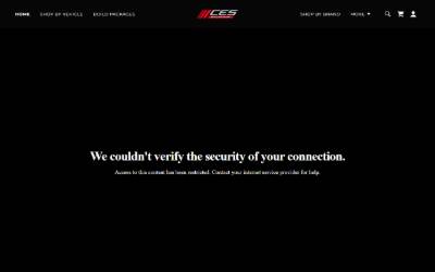 Top of the website for CES Motorsport