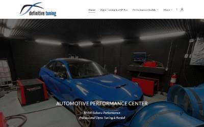 Top of the website for Definitive Tuning