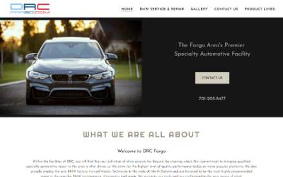 Top of the website for Devito Racing Compound