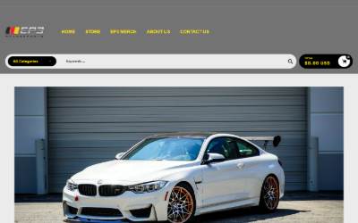 Top of the website for EP3 Motorsports