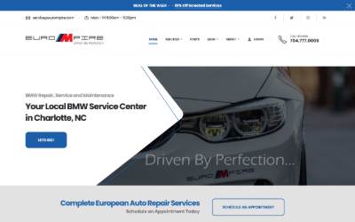 Top of the website for EuroMpire