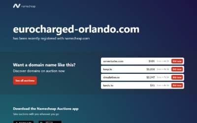 Top of the website for Eurocharged Orlando