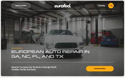 Top of the website for Eurofed Buckhead