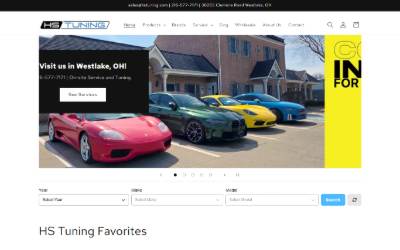 Top of the website for HS Tuning