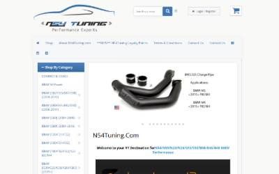 Top of the website for N54 Tuning