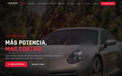 Website preview for Kenner Motorsport