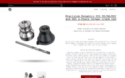 Top of the website for Precision Dynamics Motorsport
