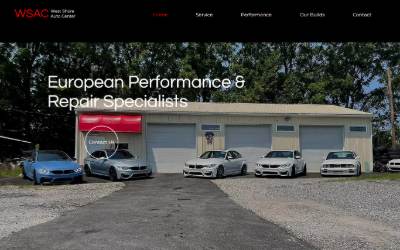 Top of the website for West Shore Auto Center LLC