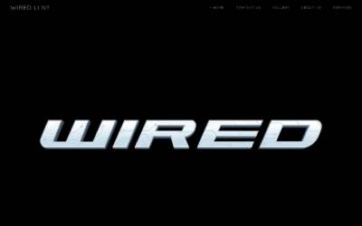 Top of the website for Wired Enterprises LLC