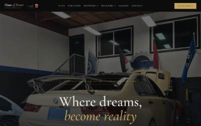 Top of the website for Haus of power LLC