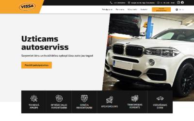 Website preview for Vissa Autoserviss