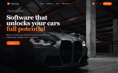 Website preview for PowerLab Karlstad