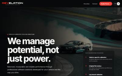 Website preview for Revelation Performance
