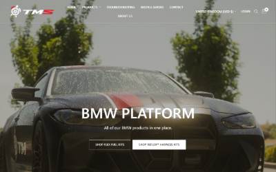 Top of the website for Tensility MOTORSPORTS