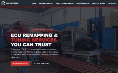 Website preview for CSC Motors