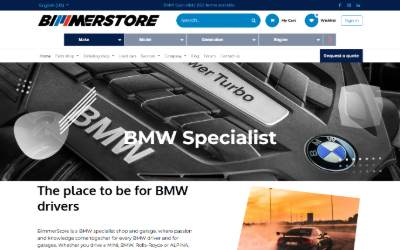 Website preview for BimmerStore
