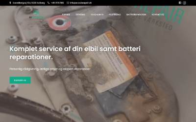 Website preview for ev auto repair