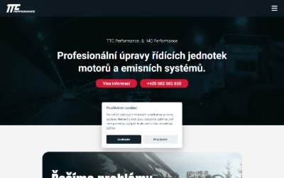 Website preview for TTC Performance s.r.o.