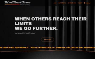 Website preview for Bimmerworx & Performance