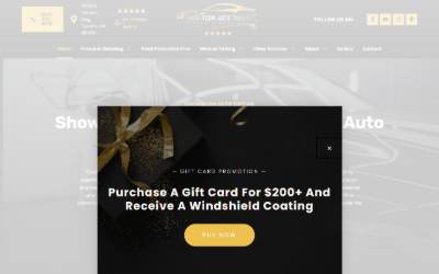 Top of the website for Show Room Auto Tinting