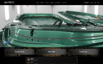 Top of the website for AYRD Automotive