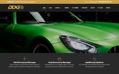 Website preview for DDG Developments