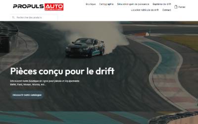 Website preview for Propuls Auto Development