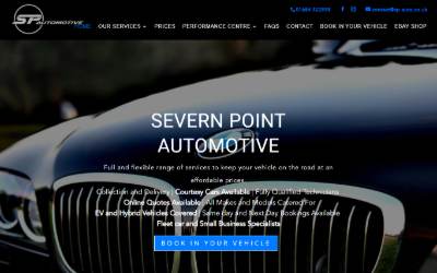 Website preview for Severn Point Automotive