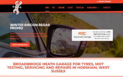 Website preview for Broadbridge Heath MOT and Service Centre