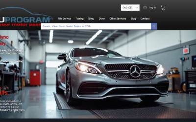 Top of the website for ECUPROGRAM