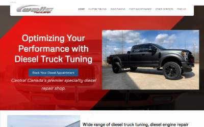 Top of the website for Walls Rod and Custom