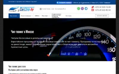 Top of the website for CarChip