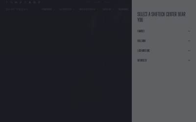 Top of the website for Shiftech Bordeaux