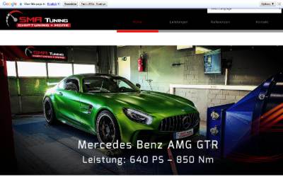 Top of the website for SMA Tuning