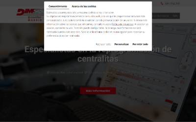 Top of the website for DIM Performance