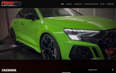 Top of the website for PowerKing