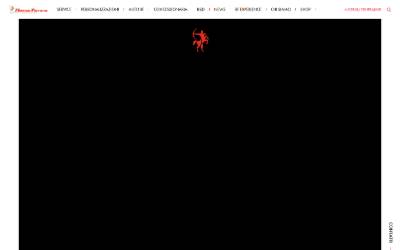 Top of the website for Romeo Ferraris