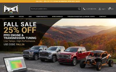 Top of the website for PPEI