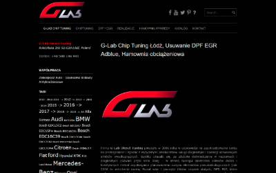 Top of the website for G-Lab