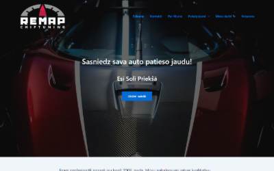 Top of the website for Remap