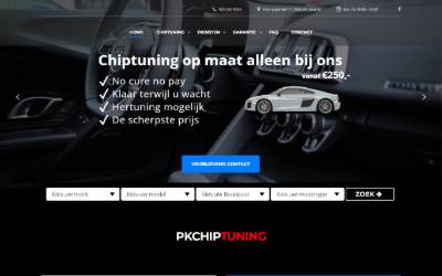 Top of the website for PK-Chiptuning