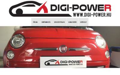Top of the website for Digi-Power