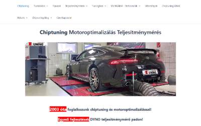 Top of the website for AET Chiptuning
